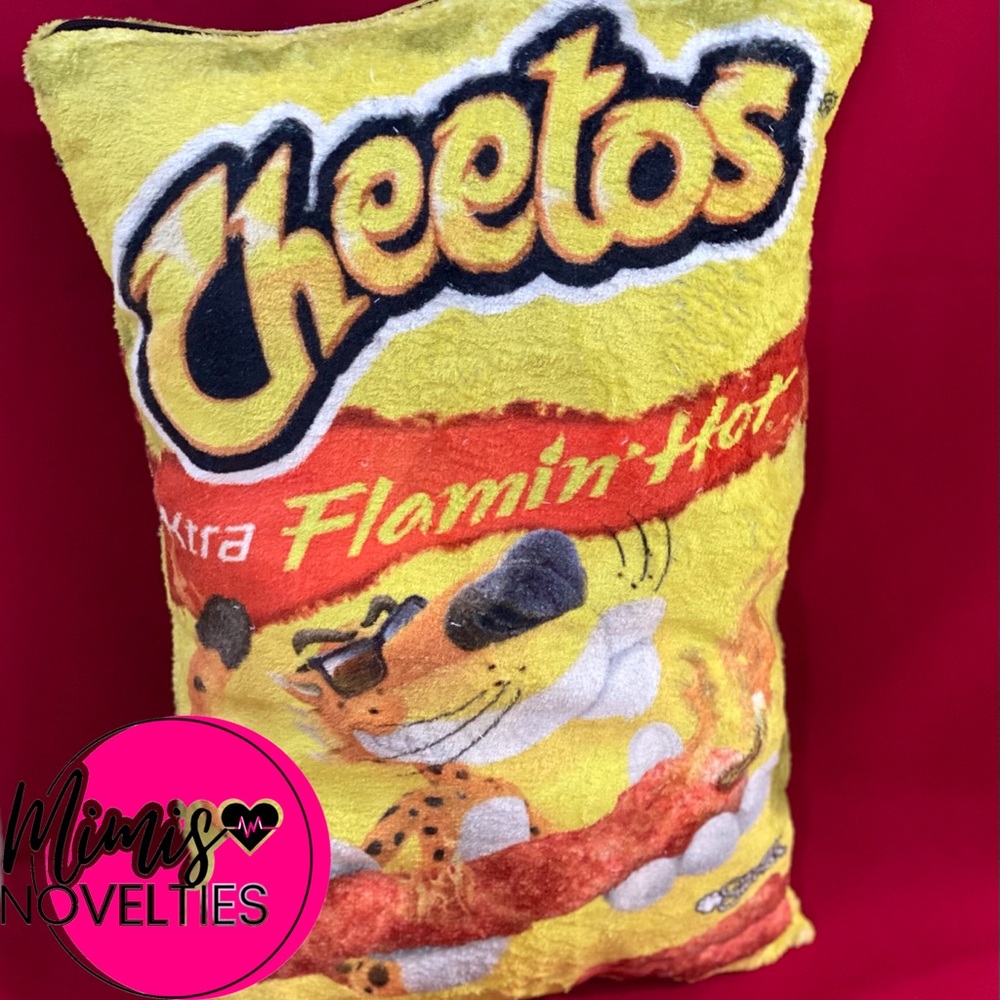 Xtra Flamin Hot Cheetos soft touch pillow